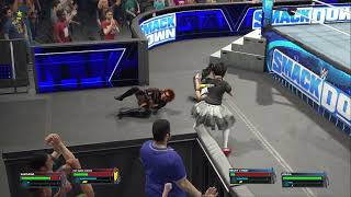 Sakisama amp Mei Saint Michele vs Becky Lynch amp Asuka Tag Team Match Diapered Divas WWE 2K23 [upl. by Lemuela]