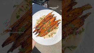 Sumac Roasted Carrots w butter bean purée carrots roastedveggies easyrecipes plantbased fypシ゚ [upl. by Saddler952]