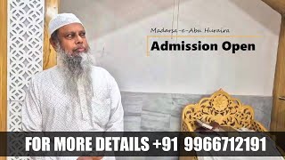 Admission Open  Madarsa e Abu Huraira  Limited Seats [upl. by Airot]