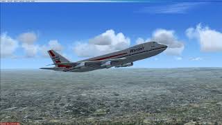 FSX Wardair Boeing 747200 Leeds Bradford to Toronto Pearson International [upl. by Nohsid419]