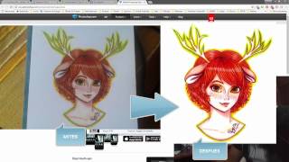 Tutorial cómo fotografiar y retocar un dibujo hecho a mano con Photoshop [upl. by Rosana]