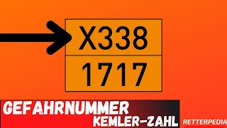 Gefahrnummer  Kemler Zahl ADR  GEFAHRGUT [upl. by Lorrimor730]