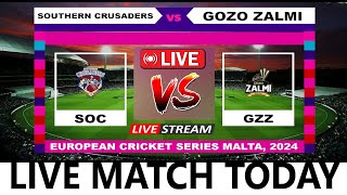 Live  Southern Crusaders vs Gozo Zalmi Live Cricket Score amp Commentary [upl. by Cutcliffe]