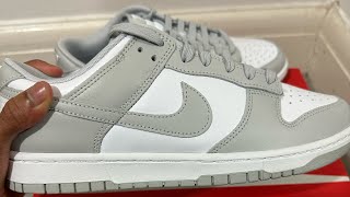 Nike Dunk Low ‘Grey Fog’ Unboxing [upl. by Rhyne]