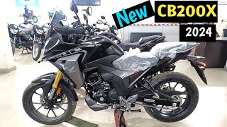 Honda CB200X 🚀2024 Launch with GJB Features  Mailage price top speed Details review [upl. by Hobey]