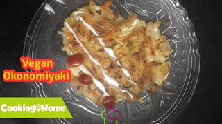 Okonomiyaki Recipe Vegetarian Healthy Japanese street Food [upl. by Nerat]