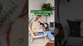 How to create a Dropdown calendar in Excel 🤯 excel exceltips exceltricks tutorial [upl. by Ennovehc81]