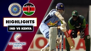 Dravid and Laxman shine in easy game  India Vs Kenya 2004 Champions Trophy Highlights [upl. by Ayifa]