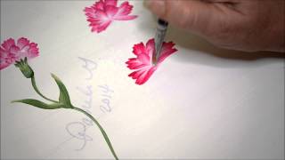 Learn How to Paint Carnations 2 [upl. by Philipp132]