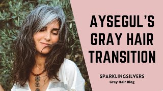 Ayseguls Gray Hair Transition Story [upl. by Ikciv]