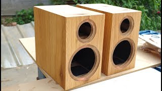 Build a Loudspeaker Box with a Router diy speaker [upl. by Nnylodnewg]