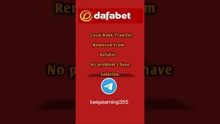 LOCAL BANK TRANSFER REMOVED FROM DAFABET  SOLUTION  Showing Crypto method Withdrawal in Dafabet [upl. by Hnaht]