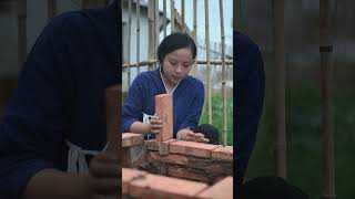 I build a redbrick cooktopstove part 2 scenery handmade countryside work stove shorts [upl. by Hodess57]