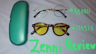 Zenni Optical Review frames 550011 and 125525  vlog 8 [upl. by Marabelle658]