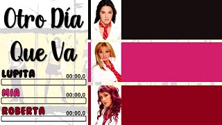 RBD  Otro Día Que Va Live Version  Line Distribution  Letra [upl. by Ecila]