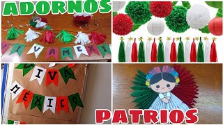 🇲🇽ADORNOS PATRIOS MEXICANOSDECORACIONES PARA ESTE MES DE SEPTIEMBRE ADORNOS PARA RL SALONCASA [upl. by Sanjay]