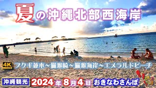 ◤沖縄観光◢ 夏の沖縄北部西海岸をさんぽ ♯787 おきなわさんぽ：沖縄散歩 [upl. by Pence]