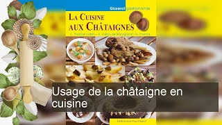 Usage de la châtaigne en cuisine [upl. by Noseyt850]