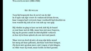 Willem Elsschot  Gedicht Het Huwelijk [upl. by Paymar]