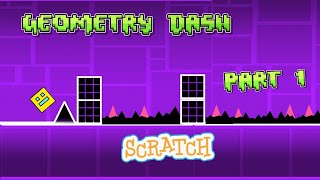 Playing Geo Run Geometry Dash Scratch  I GOT A HUGE HIGH SCORE [upl. by Celeski]