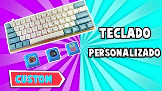 Cómo PERSONALIZAR un Teclado Keycaps  Custom [upl. by Ahsirpac]