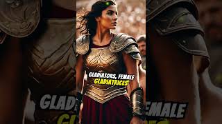 Female Gladiators The Rare Gladiatrices of Ancient Rome history factsshorts [upl. by Elicul]