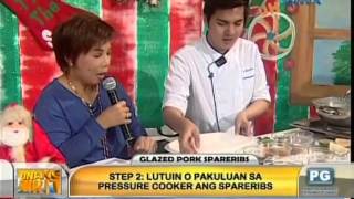 Unang Hirit Kitchen Hirit Glazed Pork Spare ribs [upl. by Lundell]