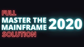 Master the Mainframe 2020 Full Solution  IBM MTM 2020 [upl. by Yanttirb]