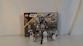 Lego Star Wars 501st Clone Troopers Battle Pack set review [upl. by Lrac438]