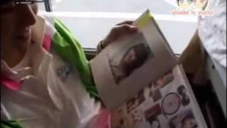 ZEA Heechul receives SNSD Jessica photobook from fans [upl. by Htidra]