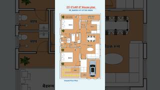 25x40 Redesign 2bhk House plan design shorts viral floorplan homeplan homedesign houseplan [upl. by Orgel]