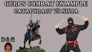 GURPS Combat Example Cataphract vs Ninja [upl. by Verene974]