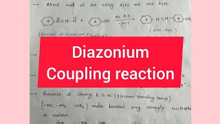 Diazonium Coupling reaction and mechanism ll Msc chemistry ll Bsc Chemistry [upl. by Millard]