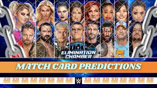 WWE Elimination Chamber 2025  Dream Card Predictions [upl. by Enilrahc648]