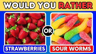 Would You Rather The Junk Food vs Healthy Food Edition [upl. by Mehetabel]