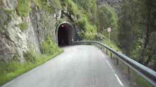 Road down to Aurland Norway [upl. by Eilegna]