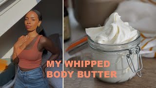 How I Make My Whipped Body Butter ✨ shea butter baby [upl. by Sell]