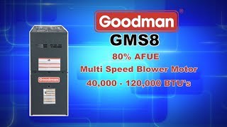 GMS8 Series 80 AFUE Goodman Gas Furnace [upl. by Anderson]