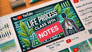 Notes Life Process class 10th chapter 5 notes of Prashant bhaiya notes class10 science [upl. by Yltsew]