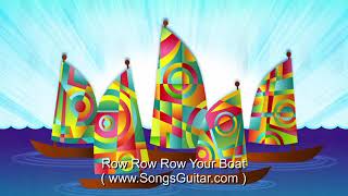 Row Row Row Your Boat  English Nursery Rhyme amp Lyrics [upl. by Ylellan]