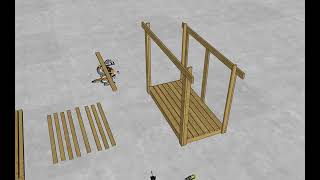 How to build 4x8 firewood shed  Step ny step [upl. by Stiruc]