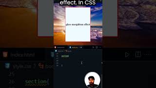 Glassmorphism CSS Effect Tutorial [upl. by Goldina121]