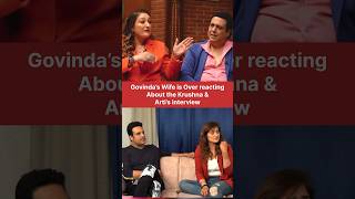 Govinda’s wife reaction govinda sunitaahuja krishnaabhishek artisingh shortsviral viralvideo [upl. by Aneelehs]