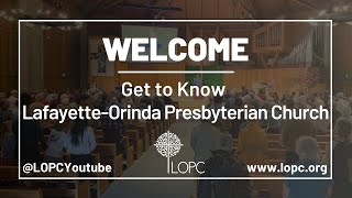 Lafayette Orinda Presbyterian Church California YouTube Videos Channel [upl. by Far]