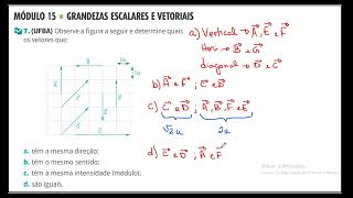 Exercícios de Grandezas Vetoriais e Grandezas Escalares [upl. by Demahom]