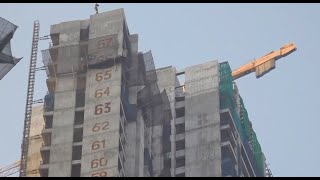 268M High RUSTOMJEE CROWN  Monstrous 68 Storeys Skyscraper Now Topped Out On Central Mumbai Skyline [upl. by Anelrac]