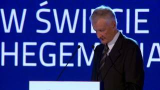 Lecture by Zbigniew Brzezinski quotThe Role of the West in the Complex PostHegemonic Worldquot [upl. by Khoury]