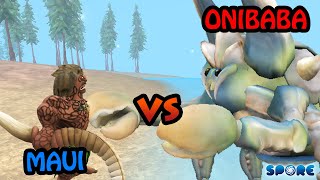 Maui vs Onibaba  Cartoon vs Titan S1E2  SPORE [upl. by Rawlinson975]