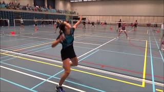 Marthe Tack vs Ann Knaepen Ladies singles A 07102017 [upl. by Eenafit480]