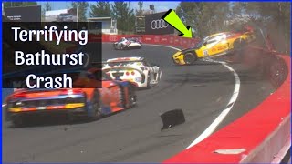 Bathurst 12 Hour contenders devastated as Charles Weerts’ BMW suffers terrifying highspeed crash [upl. by Joete854]